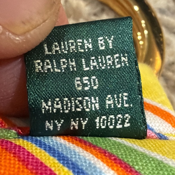 Lauren Ralph Lauren Linen Yellow Sun Dress Slacks Women’s Belt 43 1/2 Inch Long - Picture 4 of 7